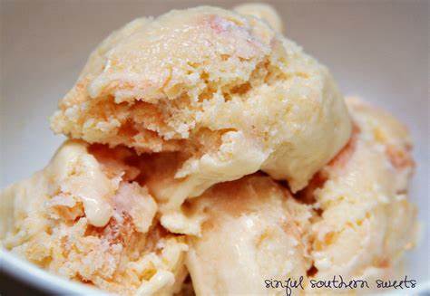 southern peach ice cream
