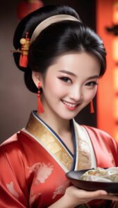 Default a beautiful stunning Chinese woman wearing satin dress 1