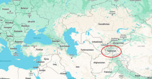 Tajikistan Russia Map
