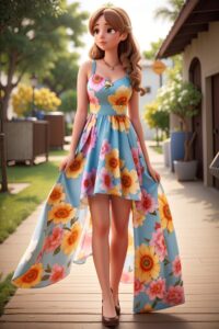 Default Beautiful summer dress short 1