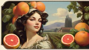 Default Imagine a Baroque box label for farm fresh grapefruit 3