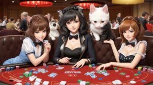 Default cute kittens at a poker table playing poker 0(2)