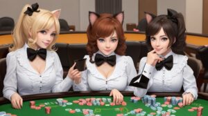 Default cute kittens at a poker table playing poker 2(1)