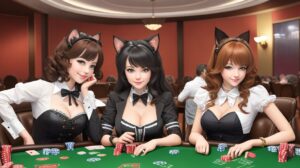 Default cute kittens at a poker table playing poker 3(1)