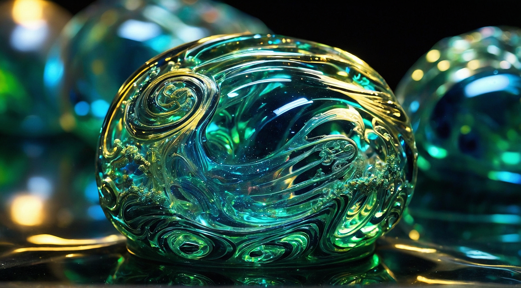 Default masterpiece glass art Menger sponge design spiral patt 6(1)