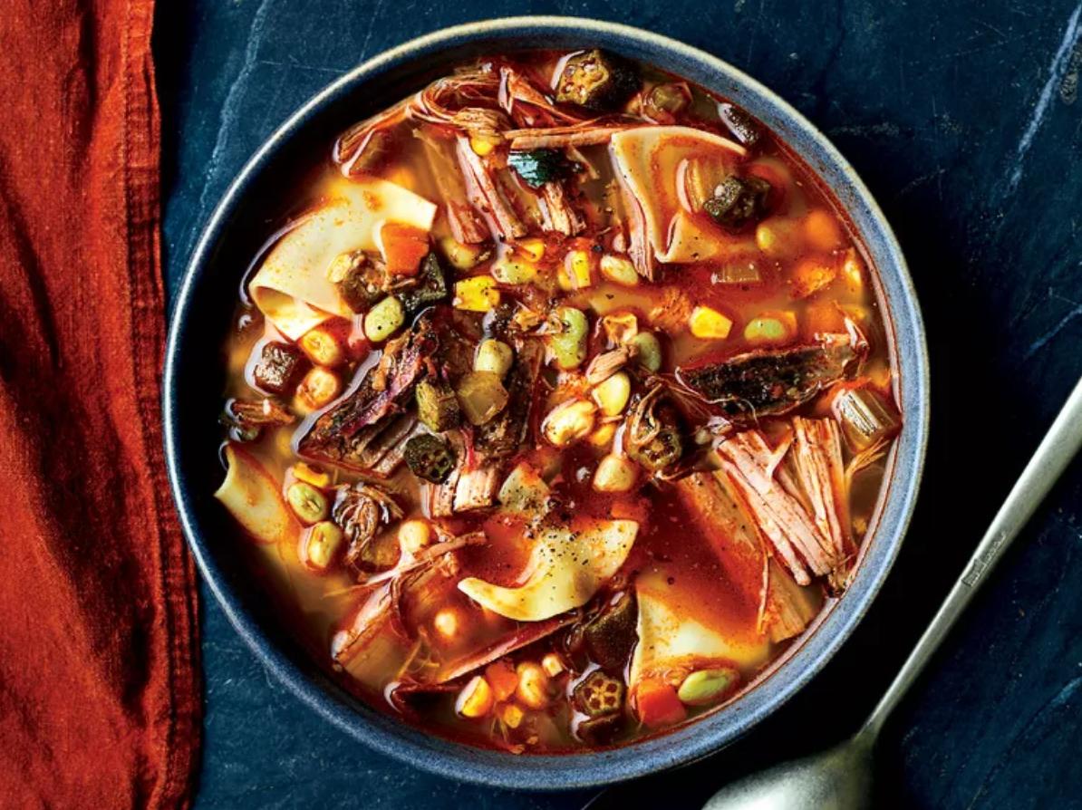 Barbecued Brisket with Noodles