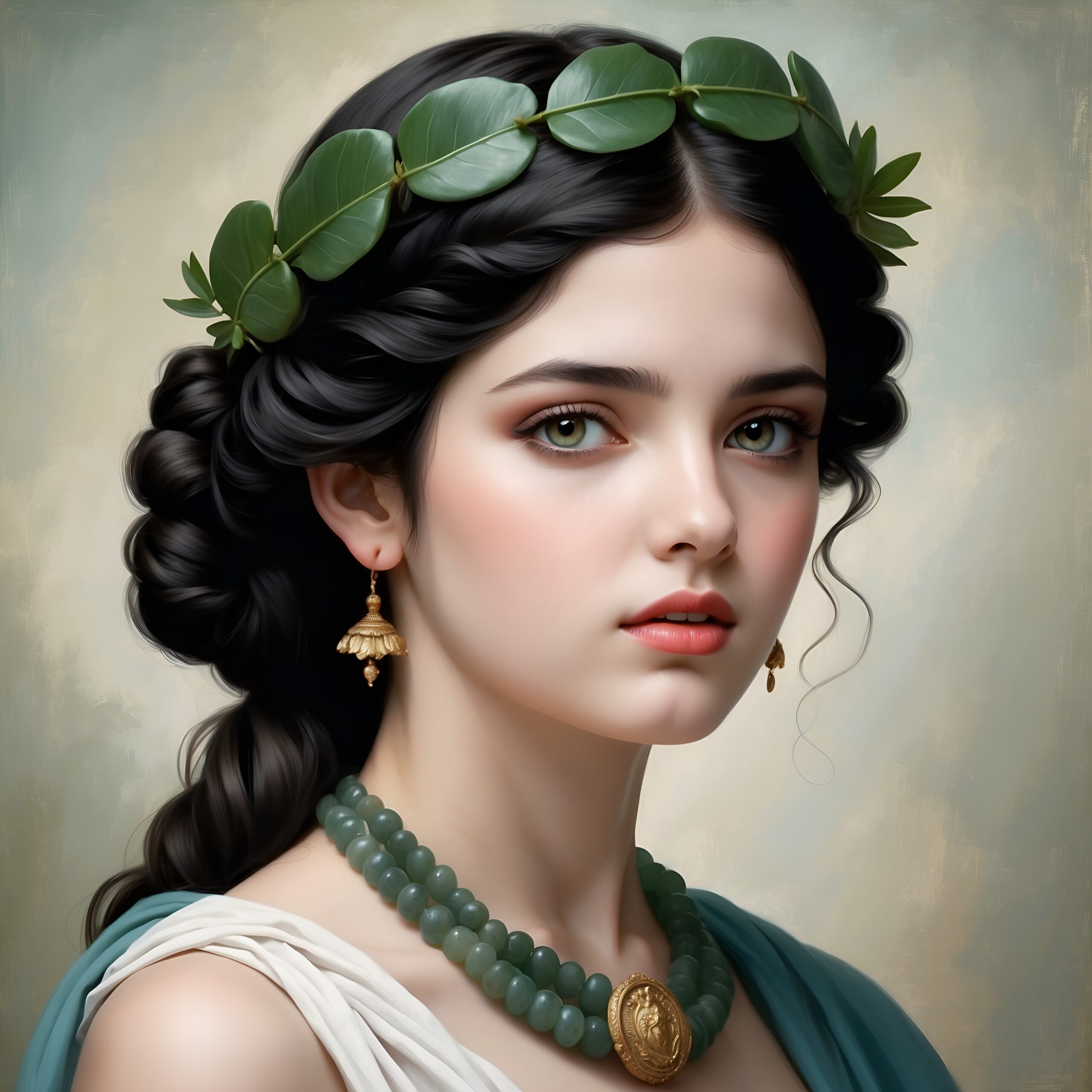 Default A young Ancient Greek teenager lady wearing a shining 2 f25d2406 638b 45b9 902e c7682eed50b5 0