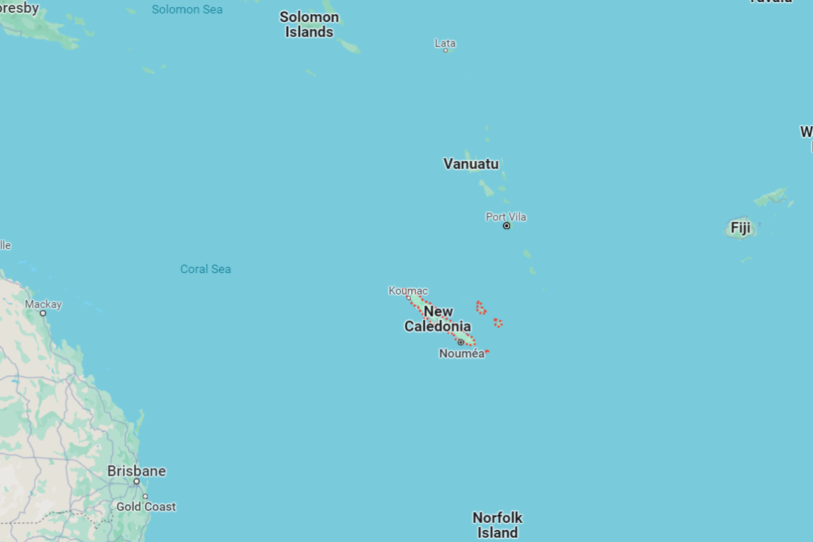 New Caledonia Armed Uprising Against France large