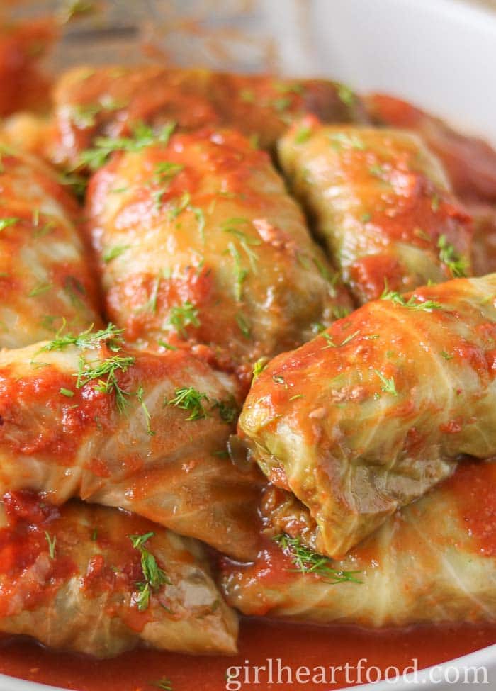 Old Fashioned Cabbage Rolls 3 Tall