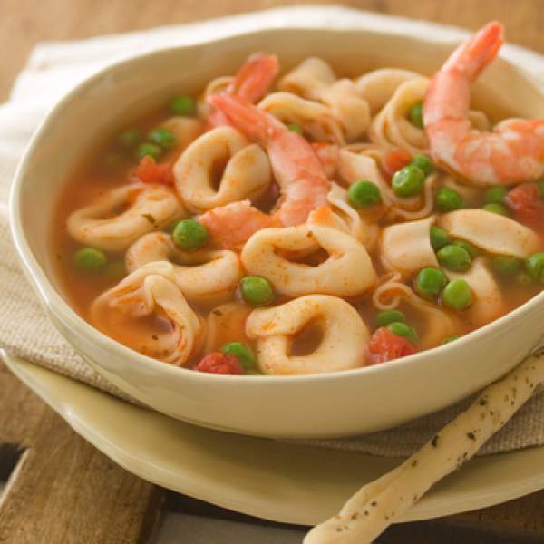 cheese tortellini soup shrimp