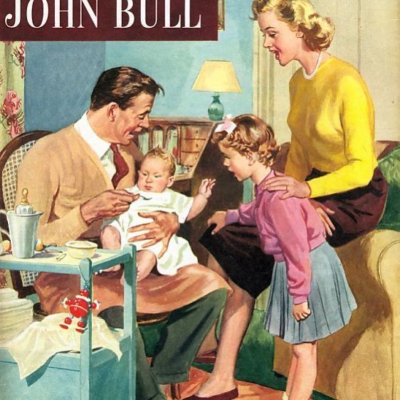 John Bull 1950s UK babies babysitters sitters magazines baby sitting babysitting family