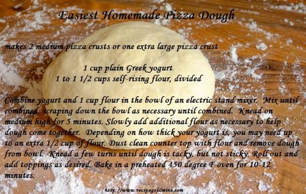 easiest homemade pizza dough