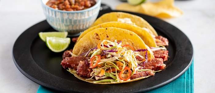 stout braised corned beef tacos