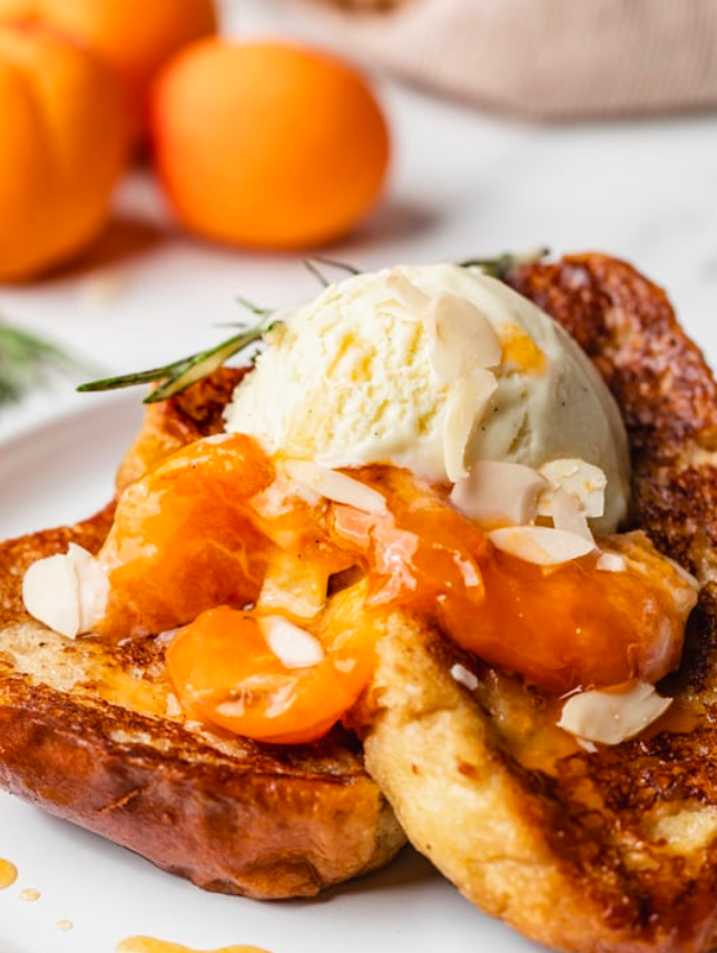 Apricot Cream Cheese French Toast