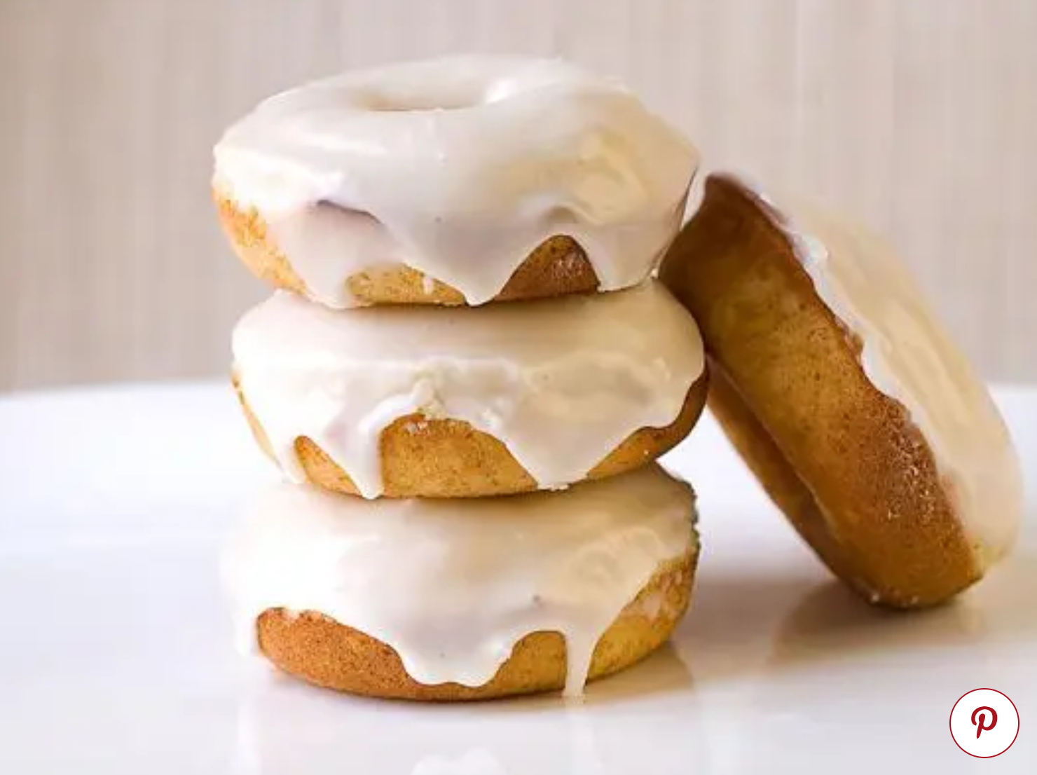 Eggnog Doughnuts with Eggnog Rum Glaze