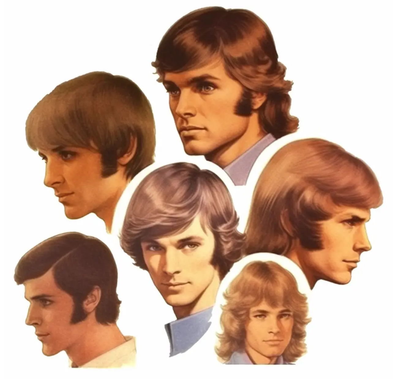 Mens hair 1970s