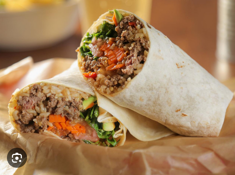 Thai Pork Burritos