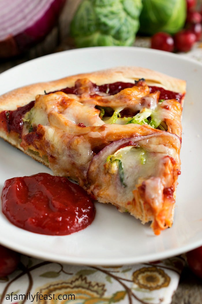 cranberry barbecue turkey pizza