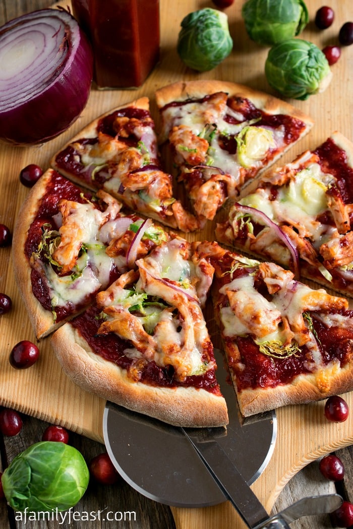 cranberry barbecue turkey pizza3