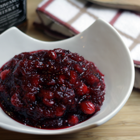 cranberry bourbon relish