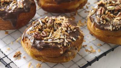 german chocolate doughnuts