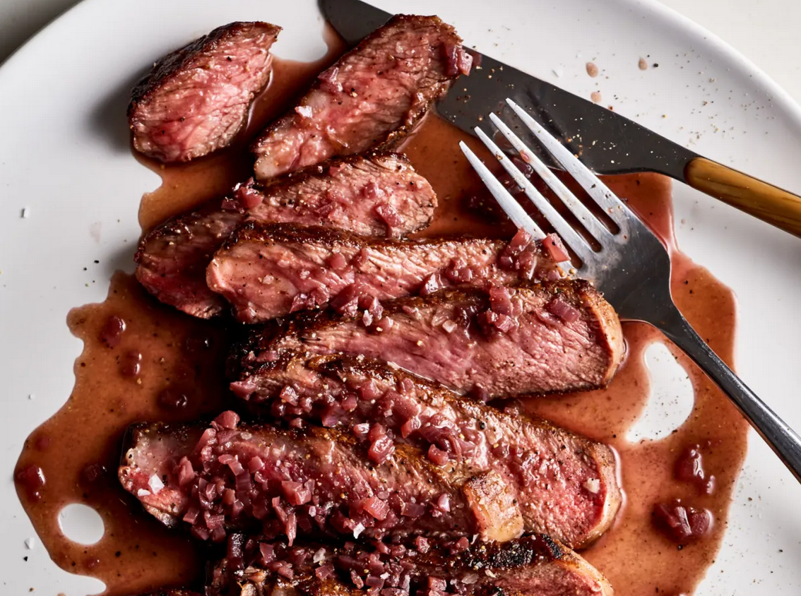 Red Wine and Herb Steak