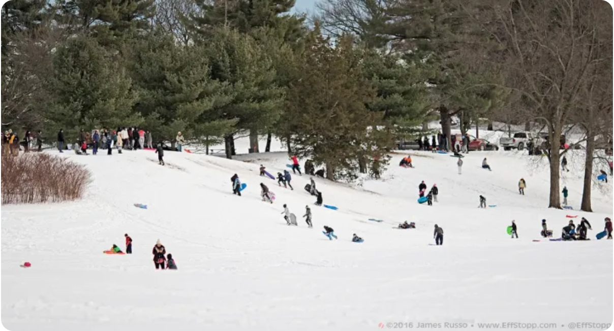 sledding