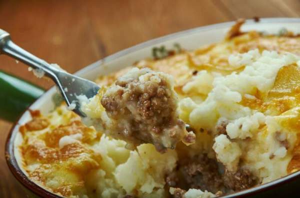 loaded mashed potato meat loaf casserole