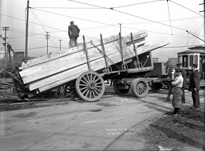 1914 Bronx Lumber Truck Trolley Accident.preview