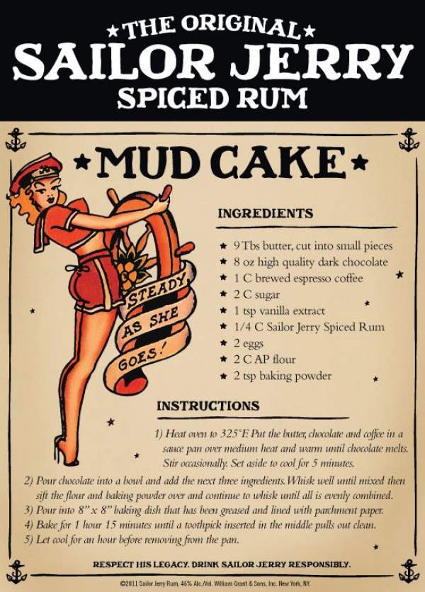 sailor jerry spiced rum mud cake