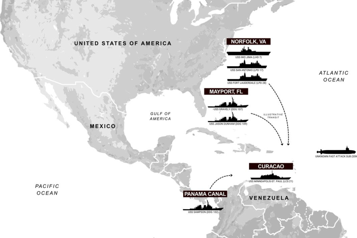US Naval Buildup Venezuela large
