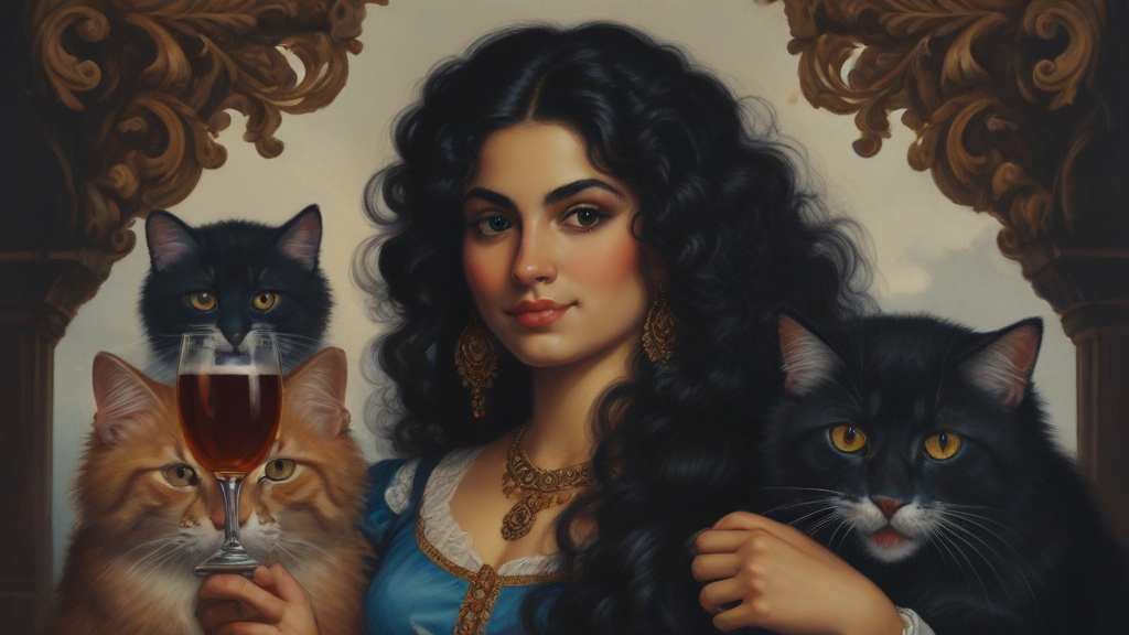 Default a Baroque label showing an attractive 25 year old Pers 0