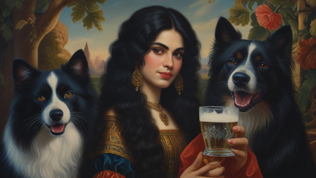 Default a Baroque label showing an attractive 25 year old Pers 0(1)