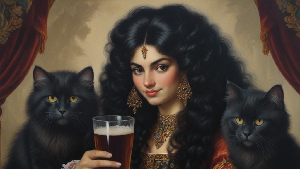 Default a Baroque label showing an attractive 25 year old Pers 1