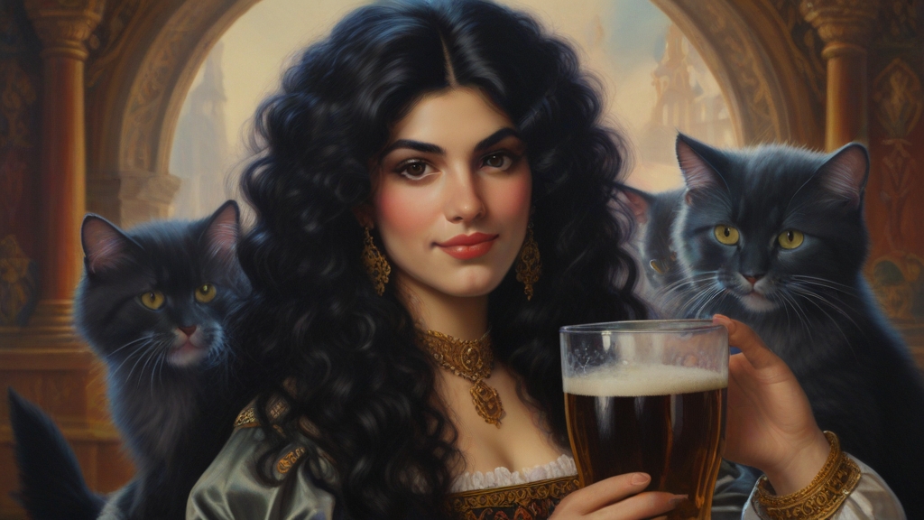 Default a Baroque label showing an attractive 25 year old Pers 2