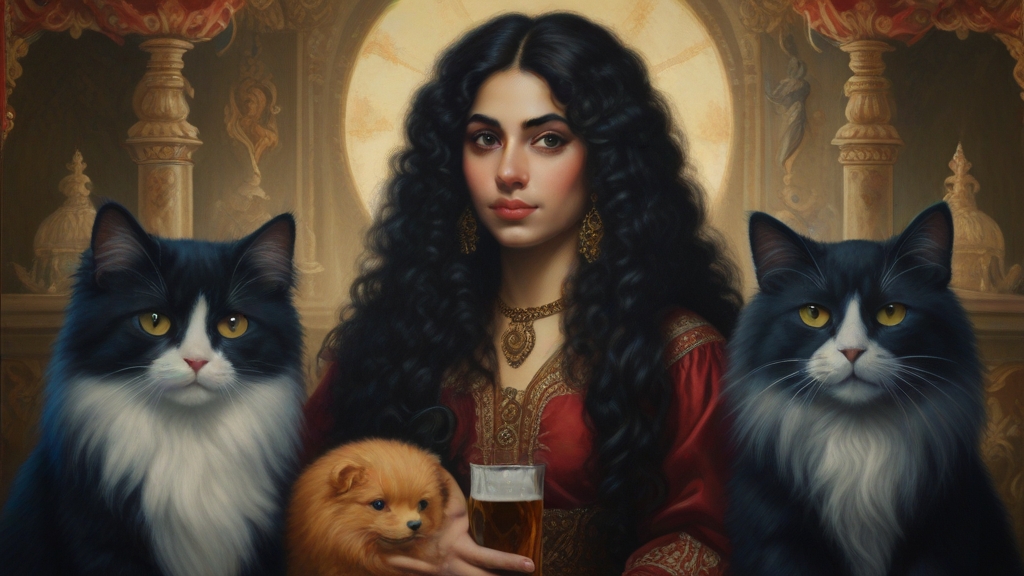 Default a Baroque label showing an attractive 25 year old Pers 2(1)