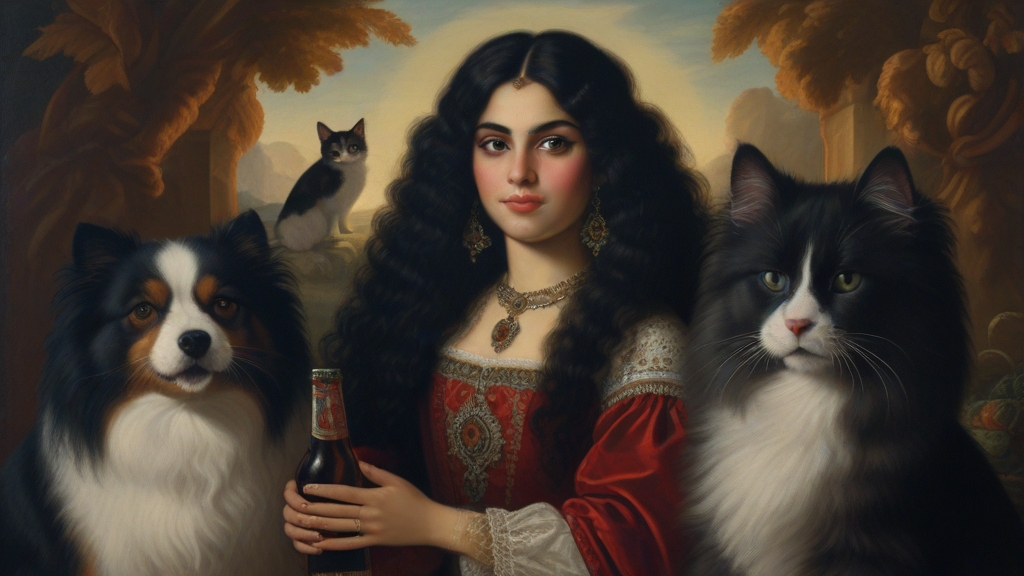 Default a Baroque label showing an attractive 25 year old Pers 3(1)