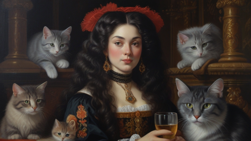 Default a Baroque label showing an attractive 25 year old Russ 1