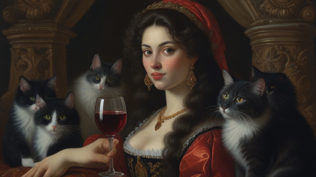 Default a Baroque label showing an attractive 25 year old Russ 2