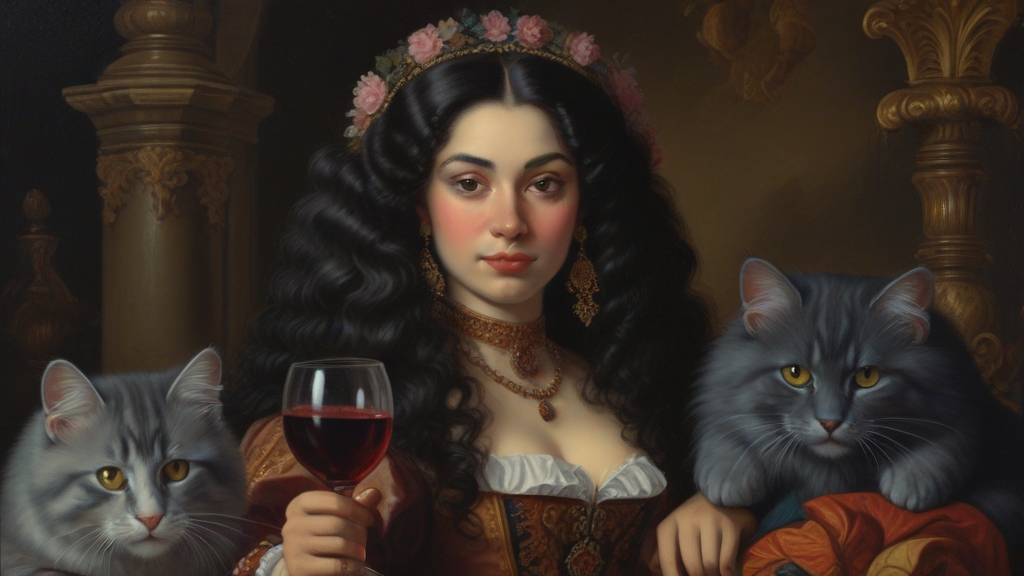 Default a Baroque label showing an attractive 25 year old Russ 3