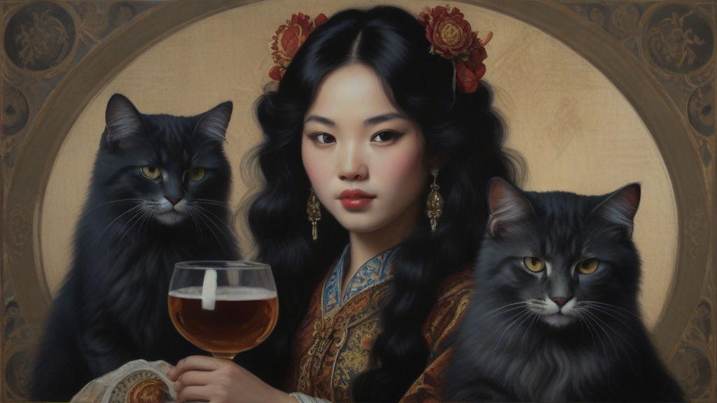 Default a Baroque label showing an attractive 25 year old Shan 2