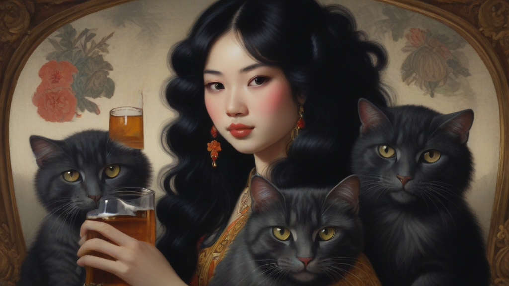 Default a Baroque label showing an attractive 25 year old Shan 3