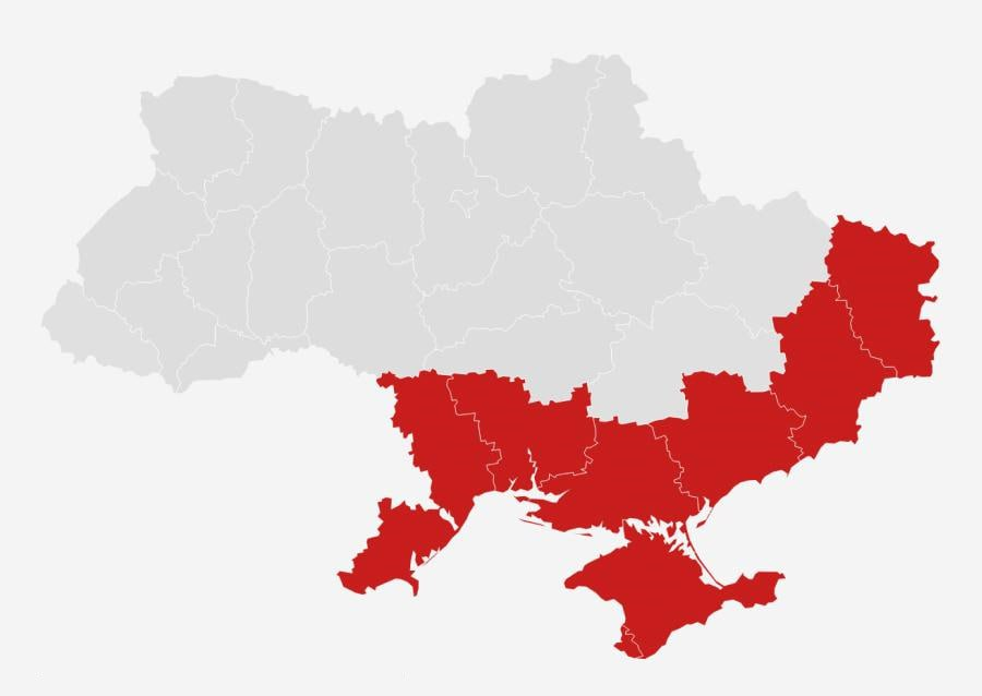 Graphical representation of RussiaMOD Ukraine Map