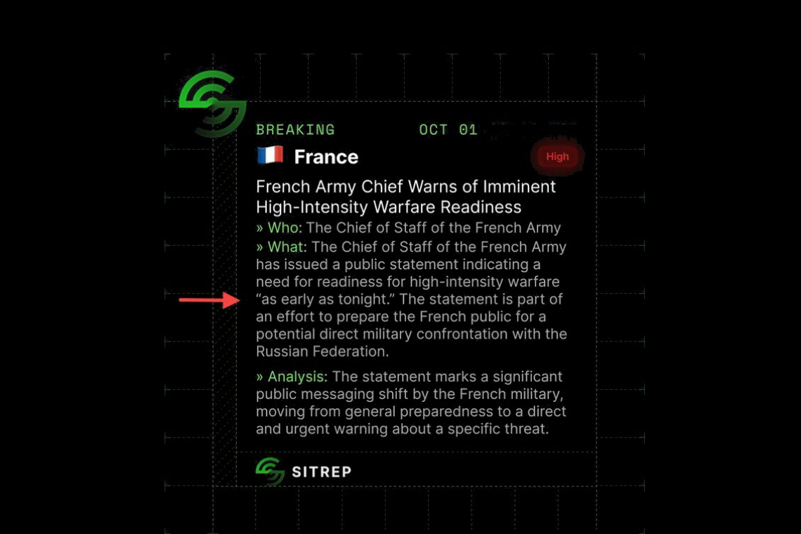 France high intensity conflict large