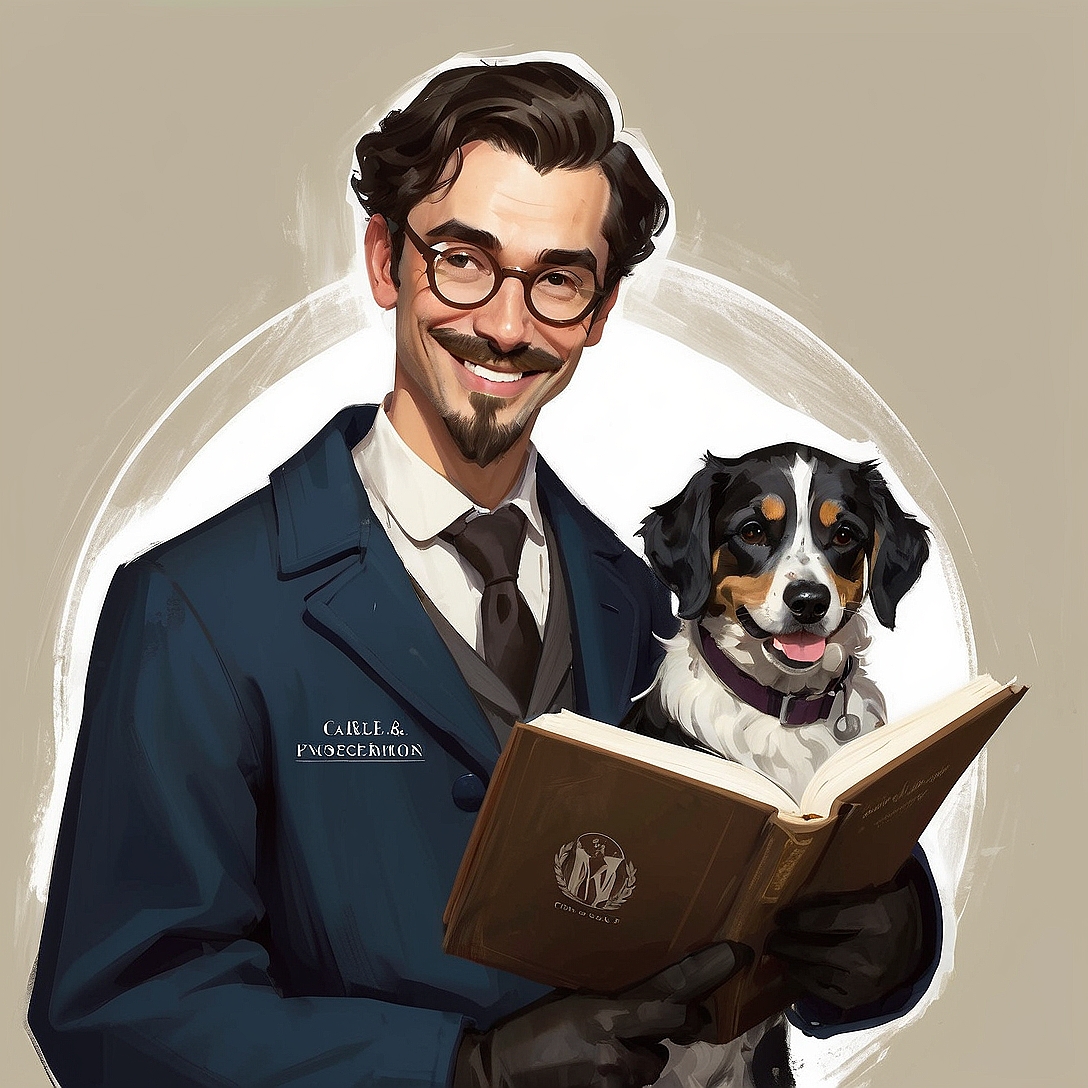 SDXL 10 Vintage gentleman logo a grinning dog wearing a profe 7(1)