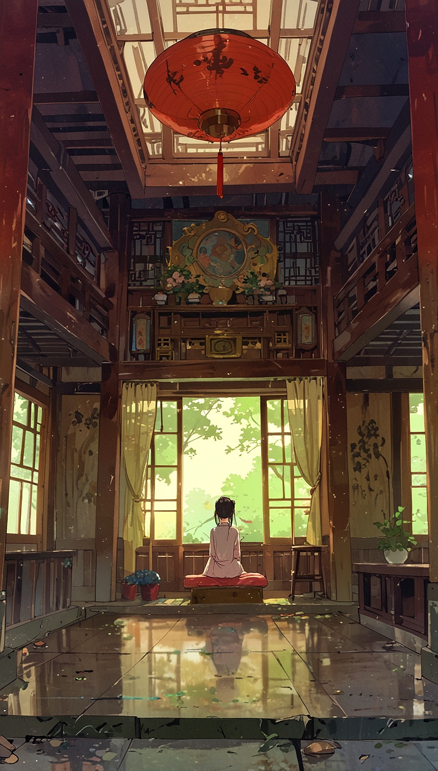 Leonardo Anime XL a beautiful day inside of China showing a tr 2