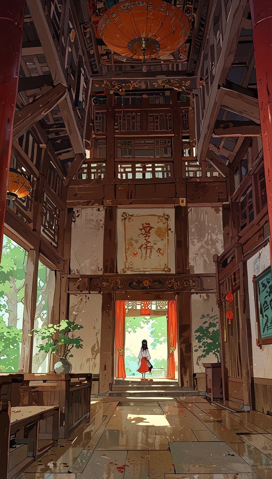 Leonardo Anime XL a beautiful day inside of China showing a tr 4