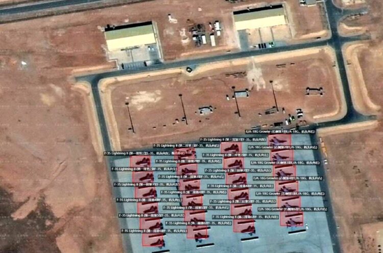 China Sat Image US Base Jordan