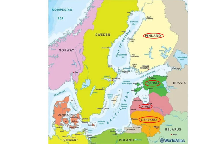 Finland and Baltic States large