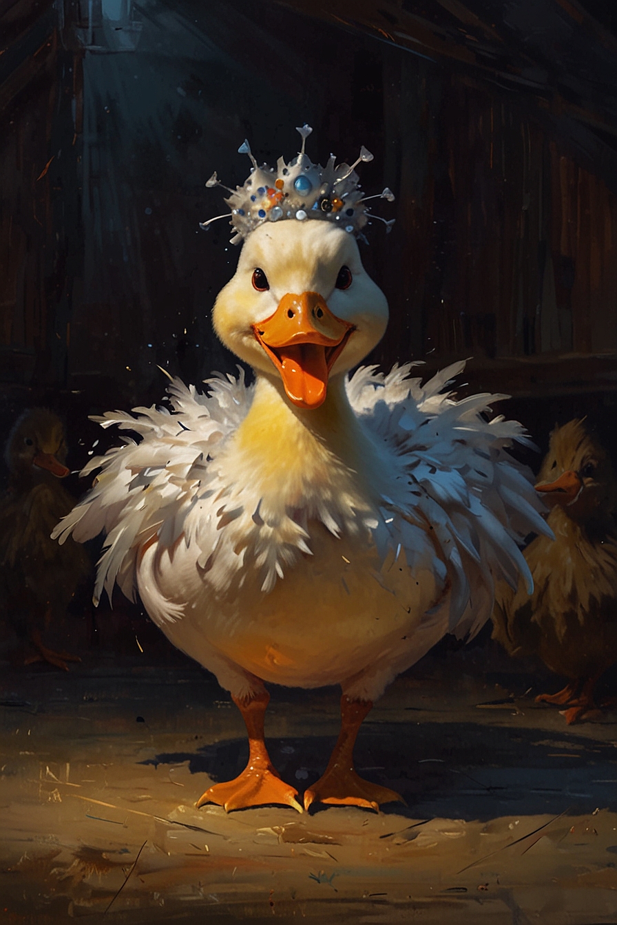 Leonardo Lightning XL a flamboyant singing female duck wearing 0